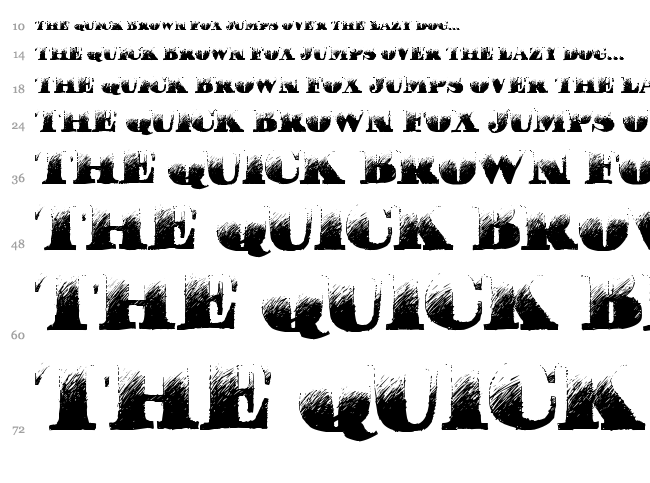 Pucha Dawn font waterfall
